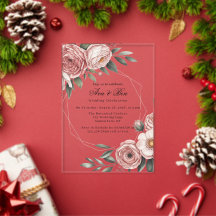 Elegante Blush Pink Painted Floral Wedding