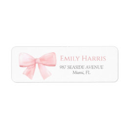 Elegante Blush Pink Pastel Bow Girl Babydusche