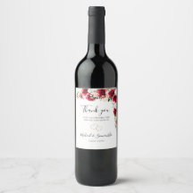 Elegante Blush und Rote Rosen Hochzeit