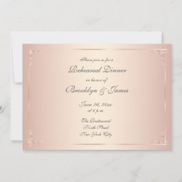 Elegante Blush Wedding Probe Einladungen