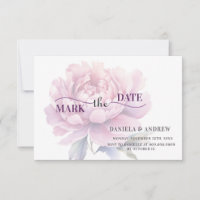 Elegante Blushing Bloom Romantic Pink Peony Weddin