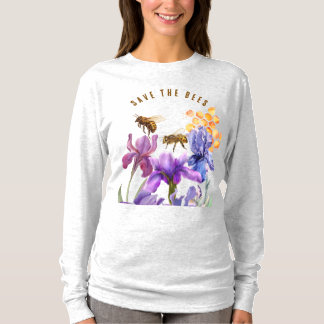 Elegante Blüten rettete die Bienen T-Shirt