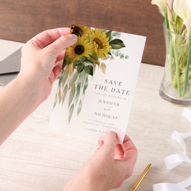 Elegante Blütenblütenblumen heiraten das Datum (Handgehalten)