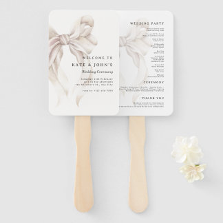 Elegante Bogen-Hochzeit Minimalistisch Modernes Pr Fächer