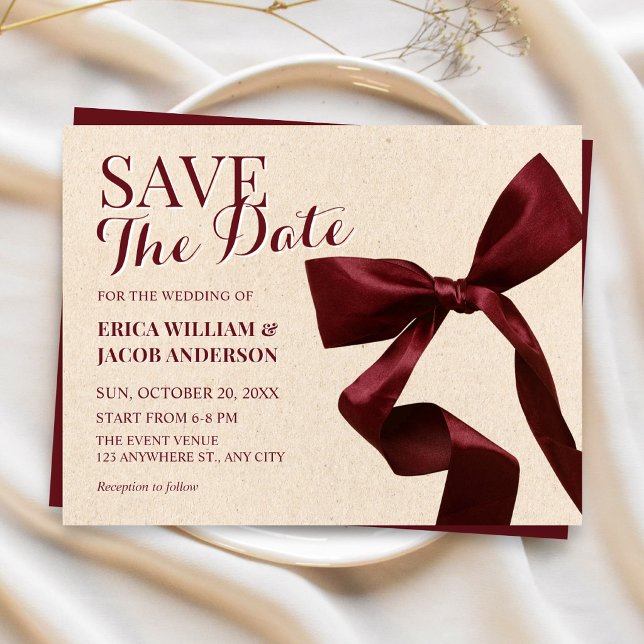 Elegante Bogenhochzeit Save The Date (Von Creator hochgeladen)