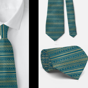 Elegante bohemian Boho abstrakte Türkis Krawatte