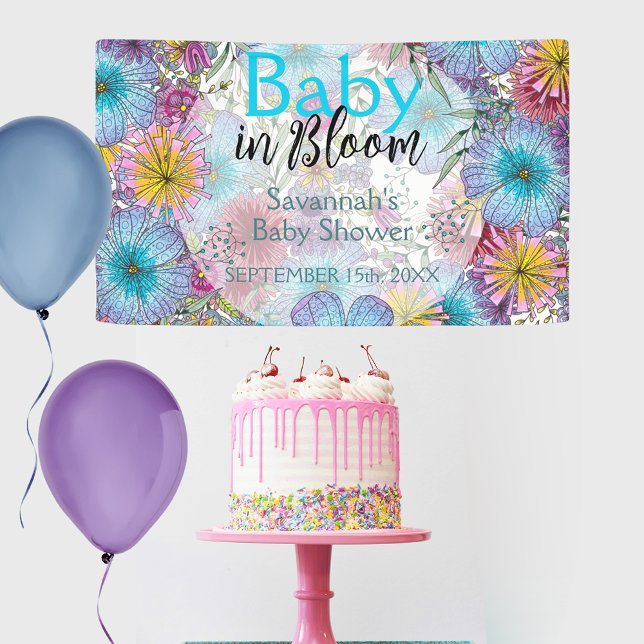Elegante Bohemische Blume Baby in Bloom Banner (Von Creator hochgeladen)