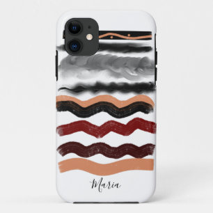Elegante, Bohemische Gold- und Schwarz-Signatur Case-Mate iPhone Hülle