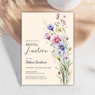 Elegante Bohemische Wildblume Florenz Einladung