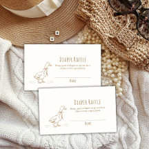 Elegante Boho-Albere Gans-Wettbewerb Baby-Party