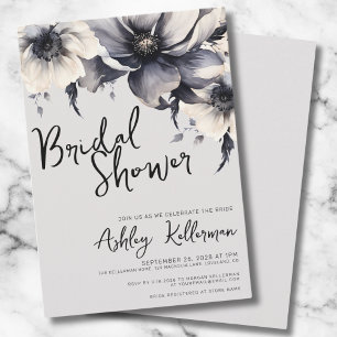 Elegante Boho Blumen-Brautparty Einladung