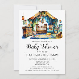 Elegante Boho Crib Kinderzimmer Room Babydusche Einladung