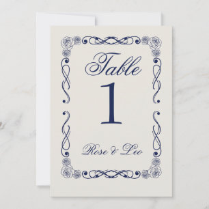 Elegante Boho-Hochzeit Tischnummer Altes Geld