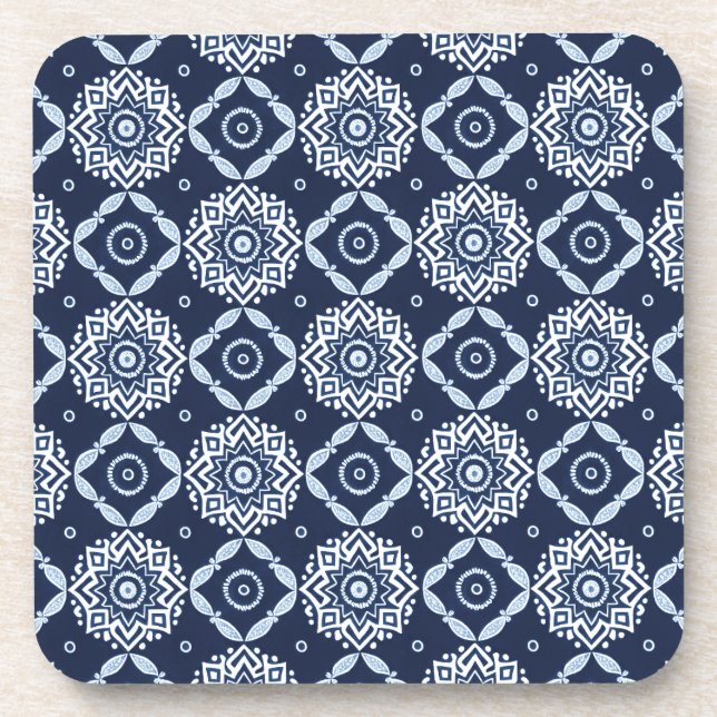 Elegante Boho-Muster-Untersetzer - Set von 6 Jahre Getränkeuntersetzer (Vorderseite)