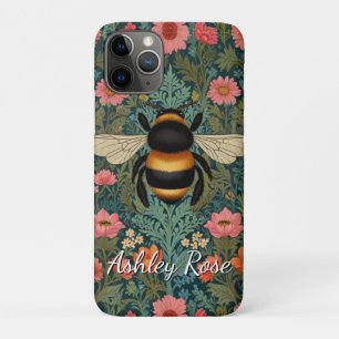 Elegante Boho-Retro-Hummel-Frühlingsblumen  Case-Mate iPhone Hülle