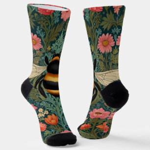 Elegante Boho-Retro-Hummel-Frühlingsblumen  Socken
