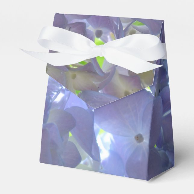 Elegante boho staubige lila Blumenarten Blume Geschenkschachtel (Vorderseite)