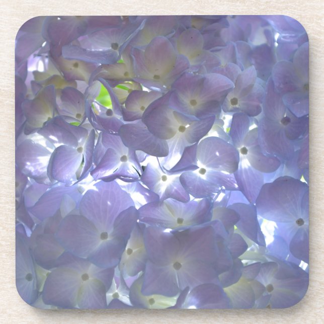 Elegante boho staubige lila Blumenarten Blume Untersetzer (Vorderseite)