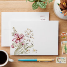 Elegante Boho Watercolor-Wildblumen