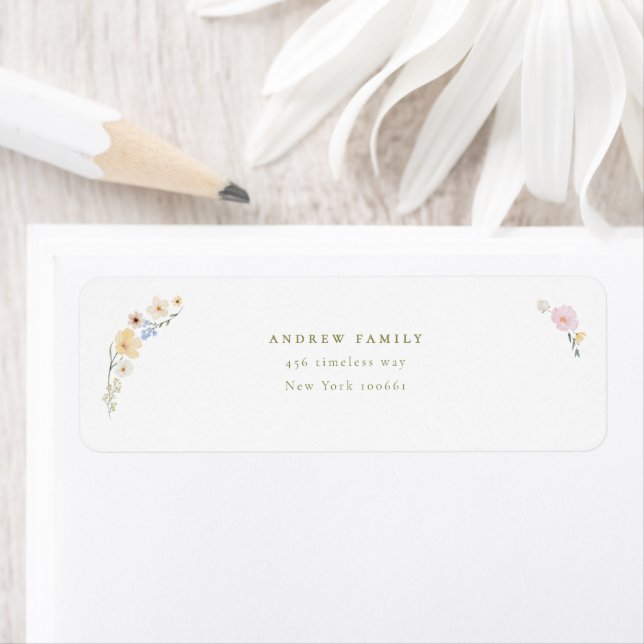 Elegante Boho Wildblumen Hochzeit  (Insitu)