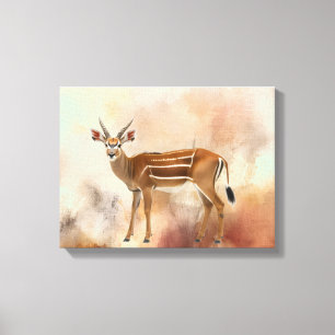 Elegante Bongo-Antilopen-Leinwandkunst Leinwanddruck