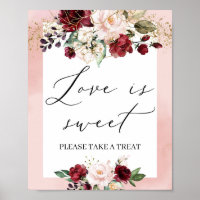 Elegante bordeauxrote Liebe mit goldfarbenem Rot i