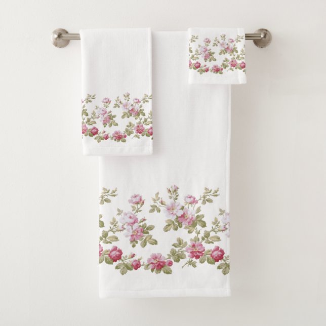 Elégante bordure rose rose Vintage (En situation)