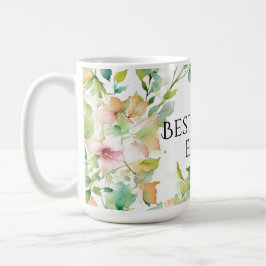 Elegante botanische Aquarellfarben Wildblumen Best Kaffeetasse