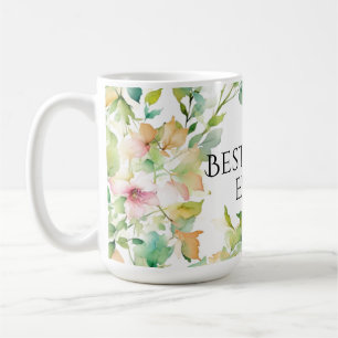 Elegante botanische Aquarellfarben Wildblumen Best Kaffeetasse