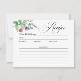 Elegante Botanische Berries Brautparty Rezept Kart