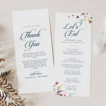 Elegante botanische Blumen-Dankes- und Hochzeitska
