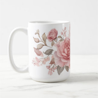 Elegante botanische Duftkerze Kaffeetasse