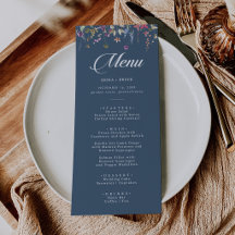 Elegante botanische florale Kalligrafie-Hochzeit