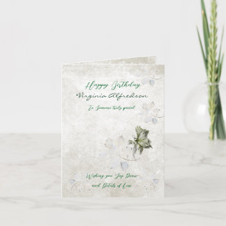 Elegante botanische Geburtstagskarte Einladung