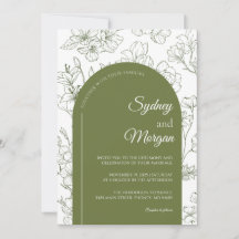 Elegante botanische Hochzeit mit floraler Schrift