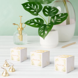 Elegante botanische Hochzeitseinladung Geschenkschachtel