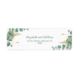 Elegante botanische Hochzeitsstimmung - Rücksendea