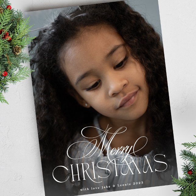 Elegante botanische Kalligrafie Weihnachten Ein Fo (Von Creator hochgeladen)