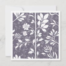 Elegante botanische Kletterranken dunkles Lavendel