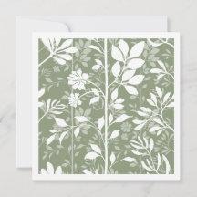 Elegante botanische Kletterranken Grüne Illustrati