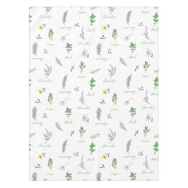 Elegante botanische Küche Tischdecke
