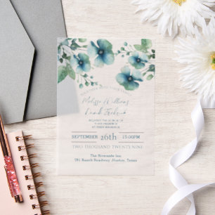 Elegante botanische Vegetation Hochzeitsfeier mit 