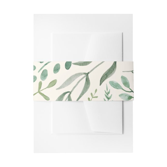 Elegante Botanische Vegetation Soft Eggshell Einladungsbanderole (Vorderseite Beispiel)