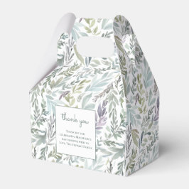 Elegante Botanische Wasserfarbenspülung Geschenkschachtel