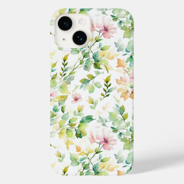 Elegante botanische Wildblumen Case-Mate iPhone 14 Hülle (Rückseite)