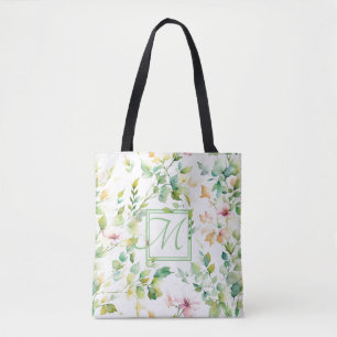 Elegante botanische Wildblumen Tasche