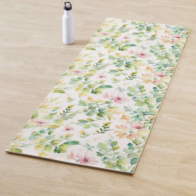 Elegante botanische Wildblumen Yogamatte (Beispiel)
