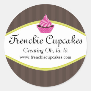 Élégante Boulangerie Cupcake Autocollants personna