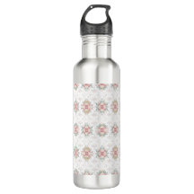 Élégante Bouteilles d'eau florale Tribale