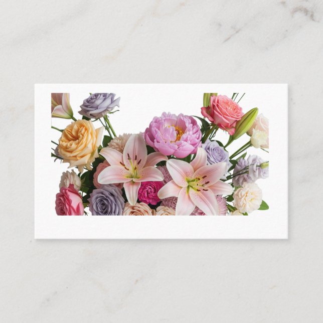 Elegante Boutique Logo Design Feminine Marke Visitenkarte (Vorderseite)